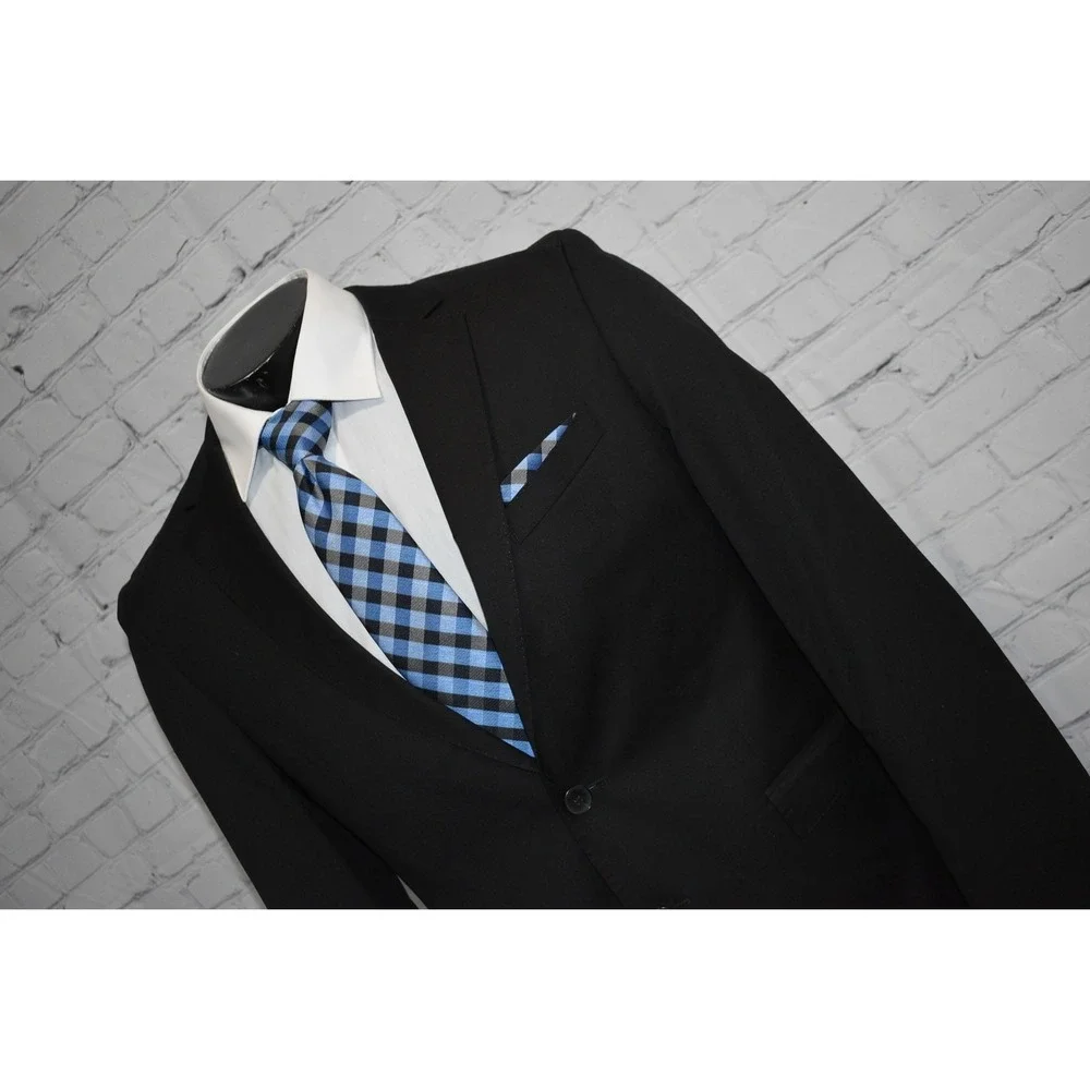 Hugo Boss Wool Blazer Sports Coat Jacket Mens Size 40 Reg Black Guabello Wool *